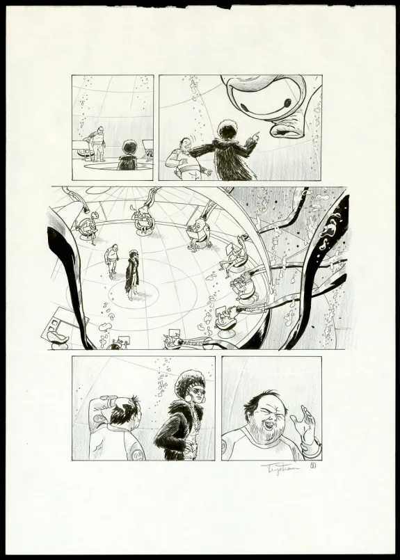 Planche noir et blanc, Infinity 8, Guérilla symbolique (T.4), Martin Trystram