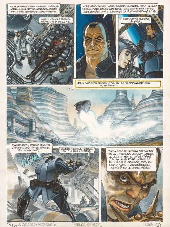 Colored original page, La Caste des Méta-Barons, Hors-série – La Maison des ancêtres, Juan Gimenez