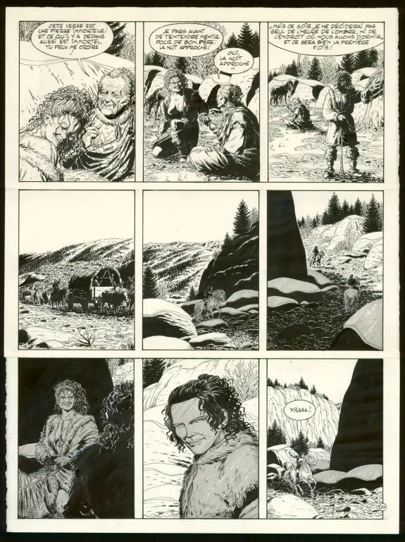 Black and white original page, Celui-là, Claude Auclair