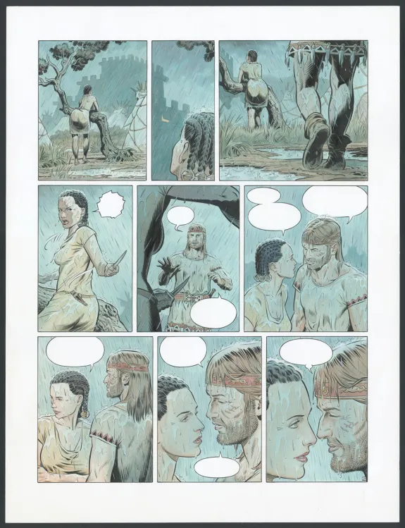Colored original page, Reconquêtes, Le Sang des Scythes (T.3), François Miville-Deschênes