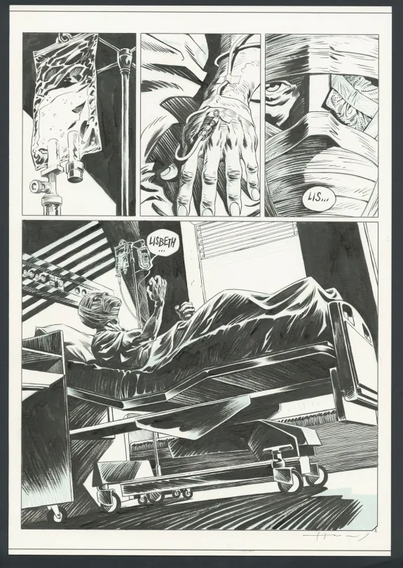 Black and white original page, Millenium, Josep Homs