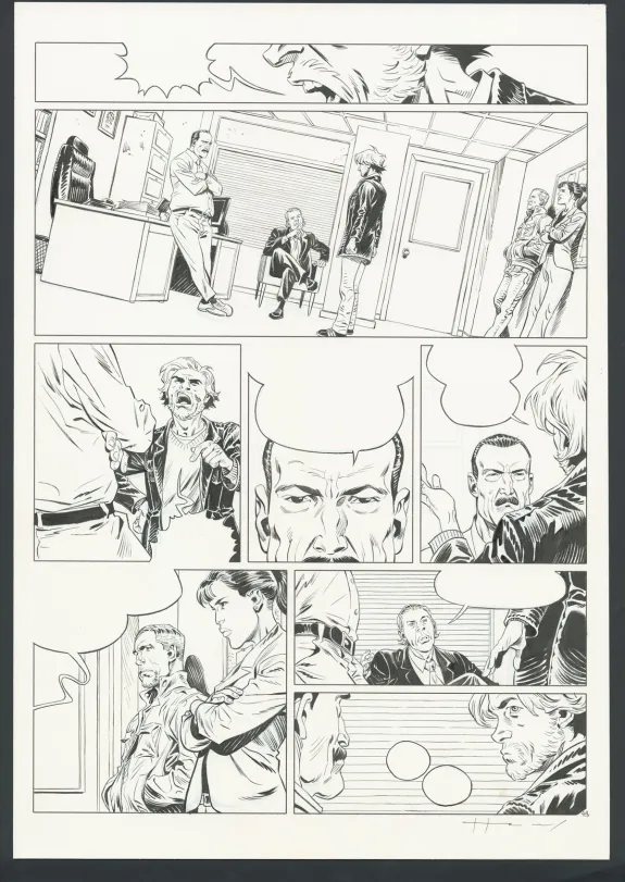 Black and white original page, Millenium, Josep Homs