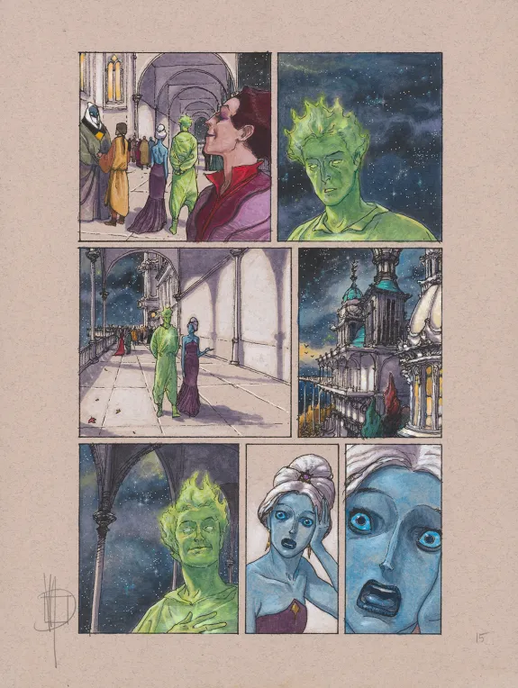 Colored original page, Sandman, Endless Nights (T.11), Miguelanxo Prado