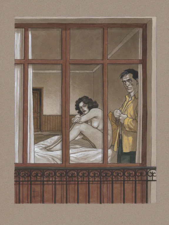 Illustration couleur, Après l’amour - Venin de femmes, Miguelanxo Prado