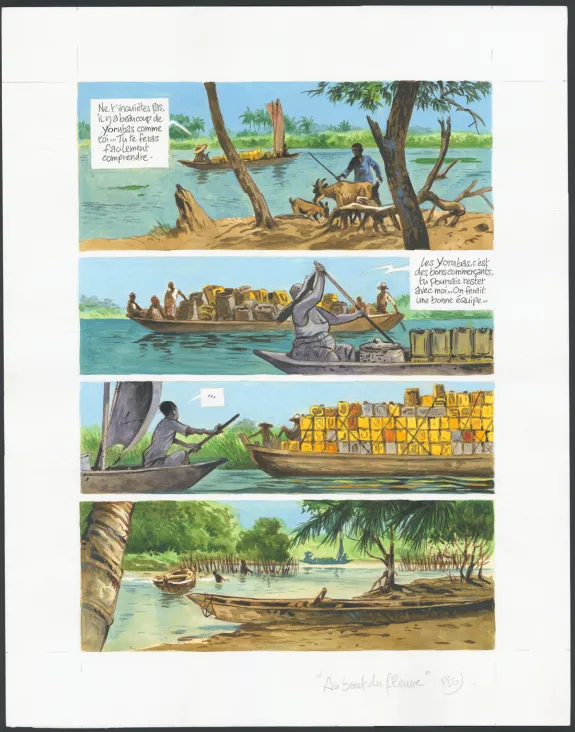 Planche couleur, Au bout du fleuve, Jean Denis Pendanx