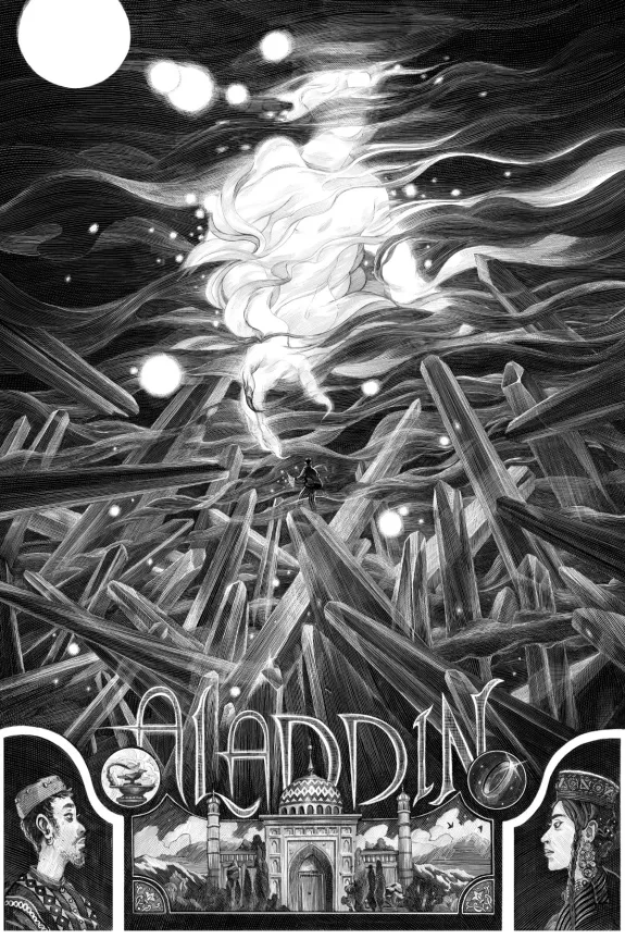 Illustration noir et blanc, Nicolas Delort