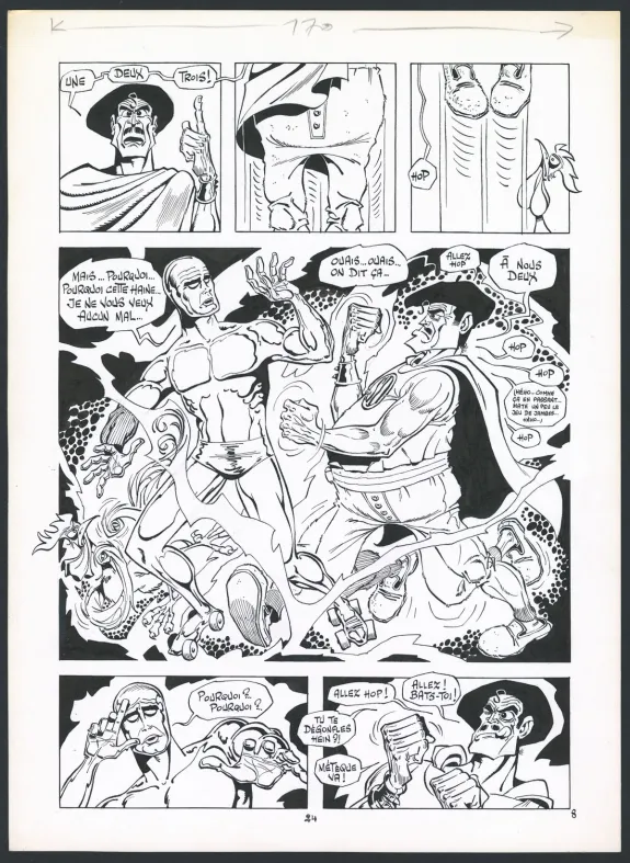Black and white original page, Rhââ Lovely, Tome 3 (T.3), Marcel Gotlib