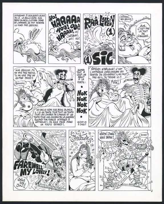 Planche noir et blanc, Rhâ-Gnagna, Tome 1 (T.1), Marcel Gotlib
