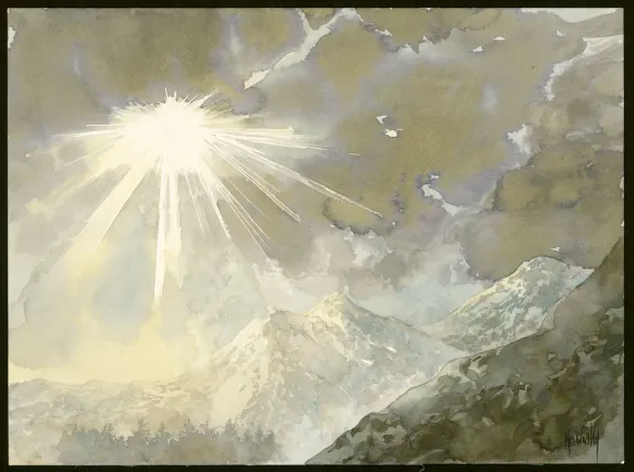 Planche couleur, Le Crépuscule des idiots , Jean-Paul Krassinsky