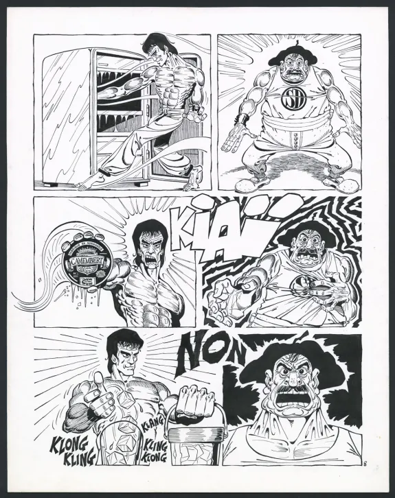 Planche noir et blanc, Rhâ-Gnagna, Tome Deux (T.2), Marcel Gotlib