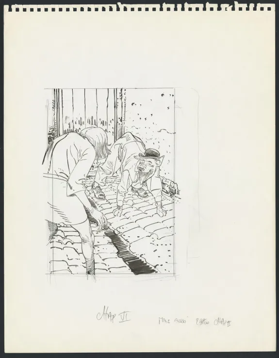 Illustration noir et blanc, François Boucq