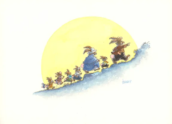 Illustration couleur, La Famille Passiflore , À bâbord les Passiflore (T.1), Loïc Jouannigot