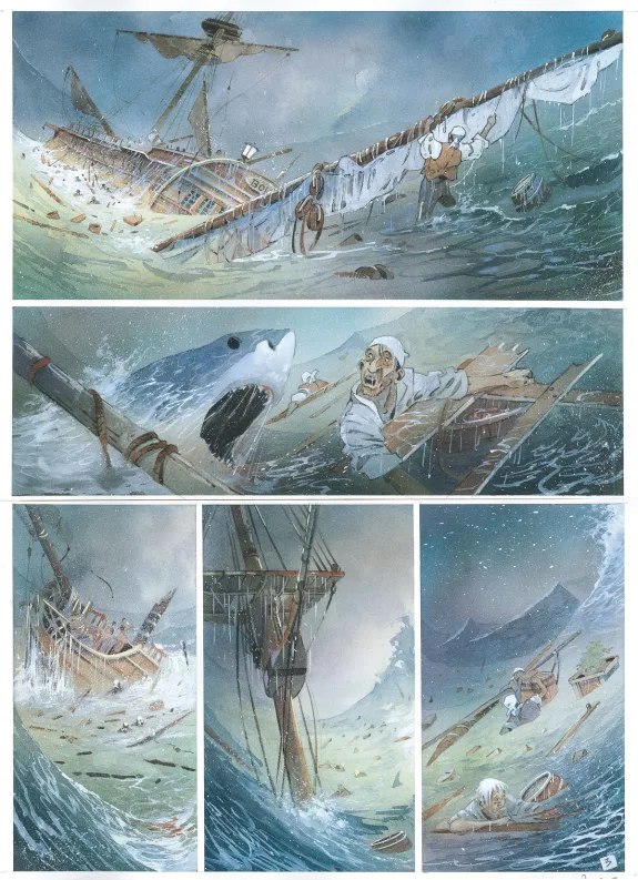 Planche couleur, Vanikoro, Patrick Prugne