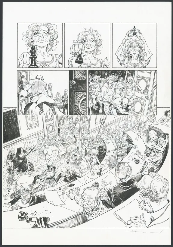Planche noir et blanc, Shi, Le Roi démon (T.2), Josep Homs
