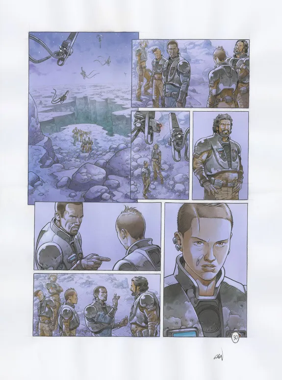 Planche couleur, On Mars, Un Monde nouveau (T.1),  Grun