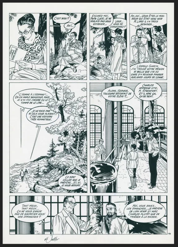 Planche noir et blanc, Les Maîtres de l'orge, Noël, 1932 (T.4), Francis Vallès