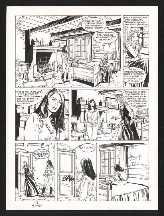 Planche noir et blanc, Rani, Bâtarde (T.1), Francis Vallès