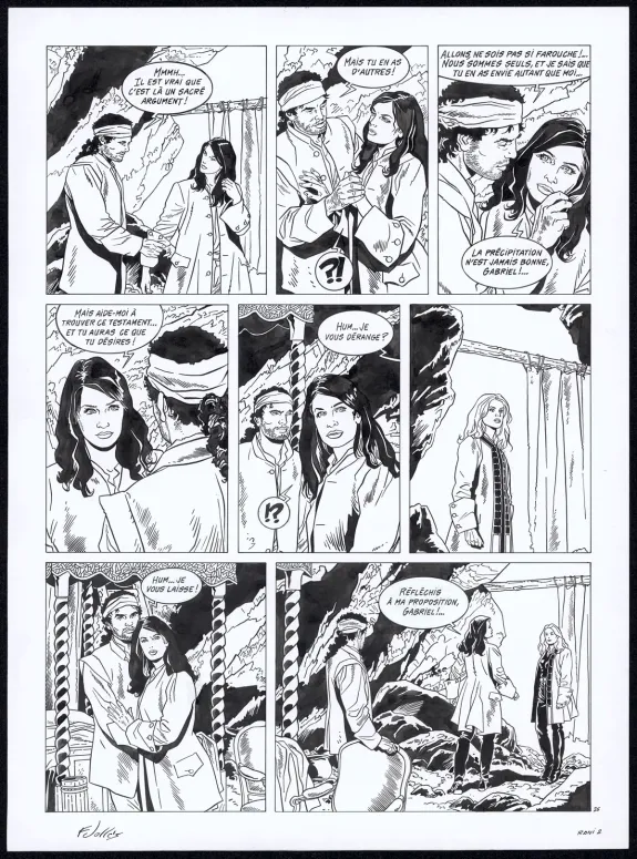Planche noir et blanc, Rani, Brigande (T.2), Francis Vallès