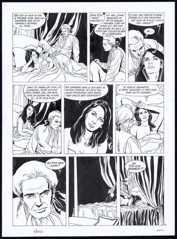 Planche noir et blanc, Rani, Esclave (T.3), Francis Vallès