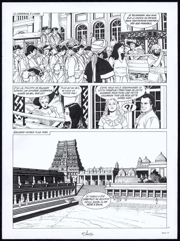 Planche noir et blanc, Rani, Condamnée (T.6), Francis Vallès