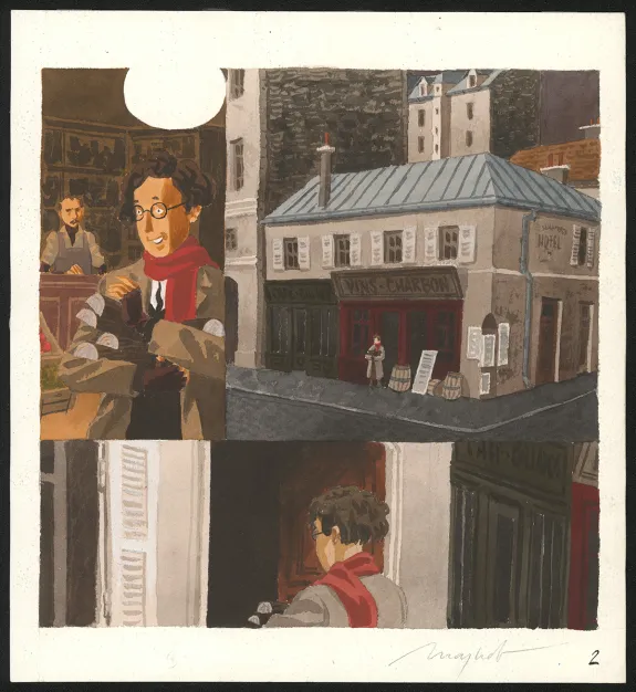 Planche couleur, Oscar & Monsieur O, Emmanuel Moynot