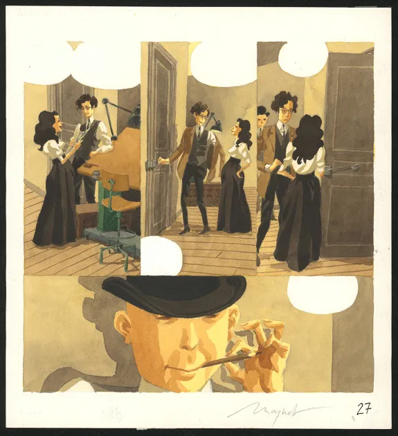 Planche couleur, Oscar & Monsieur O, Emmanuel Moynot