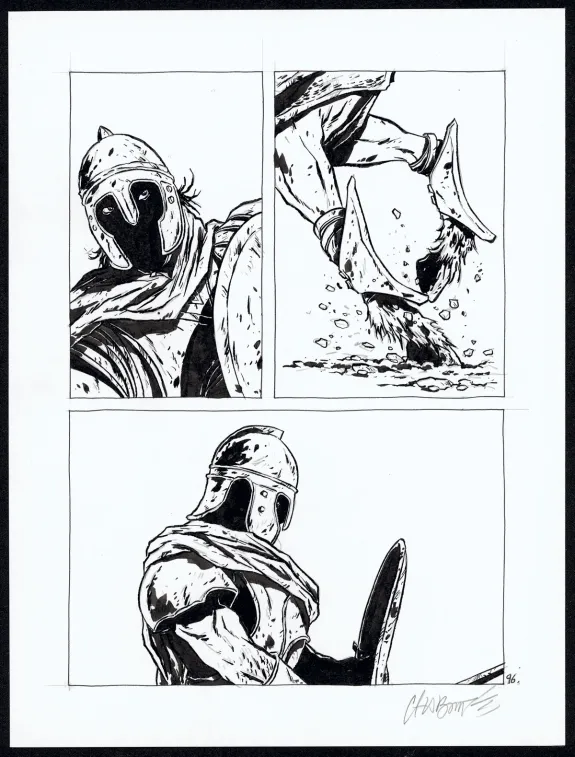 Planche noir et blanc, Tout seul, Christophe Chabouté