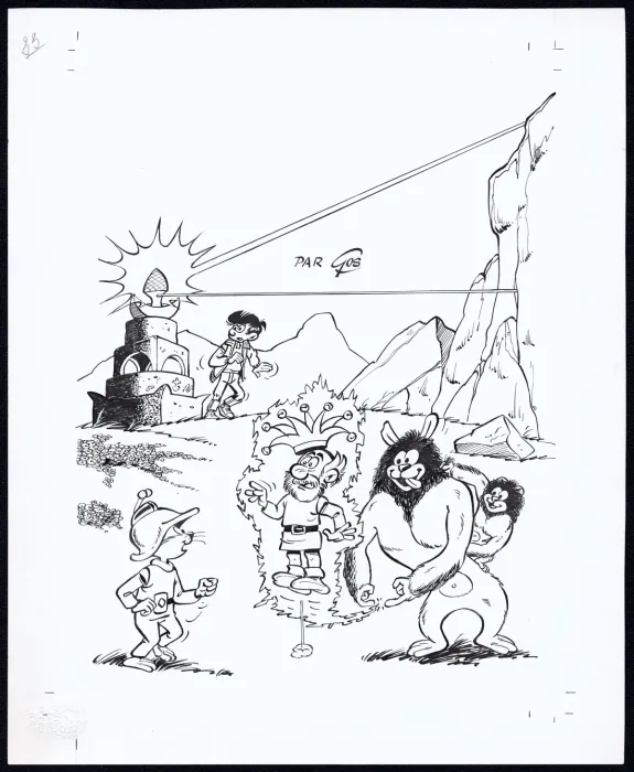 Cover, Le Scrameustache, Le Réveil du Mirmidon (T.33), Roland Gos