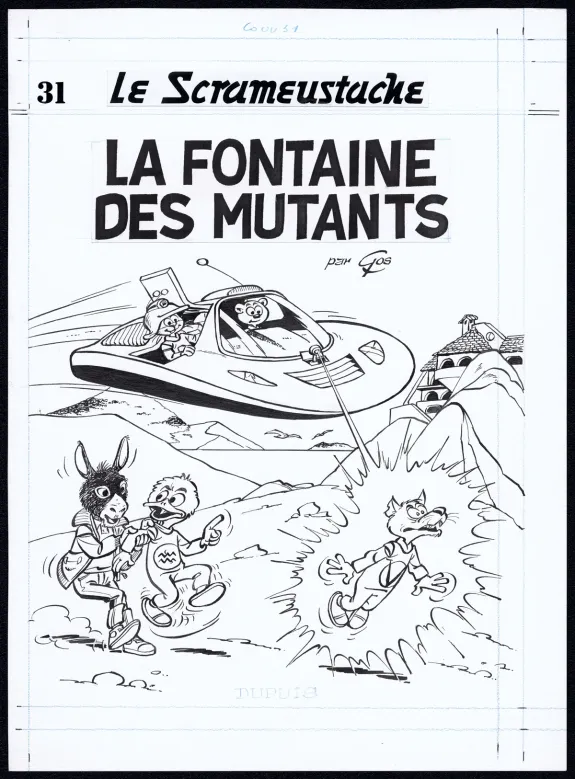 Cover, Le Scrameustache, La Fontaine des mutants (T.31), Roland Gos