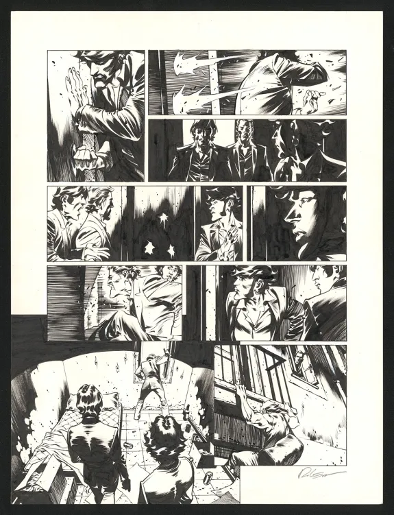 Planche noir et blanc, Jazz Maynard, Live in Barcelona (T.7),  Roger