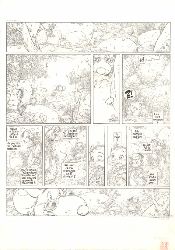 Planche noir et blanc, Le Vent dans les Sables , Le Chant des dunes (T.4), Michel Plessix