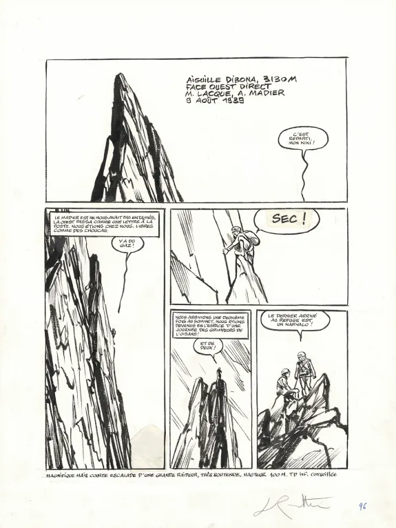 Planche noir et blanc, Ailefroide, altitude 3954, Jean-Marc Rochette