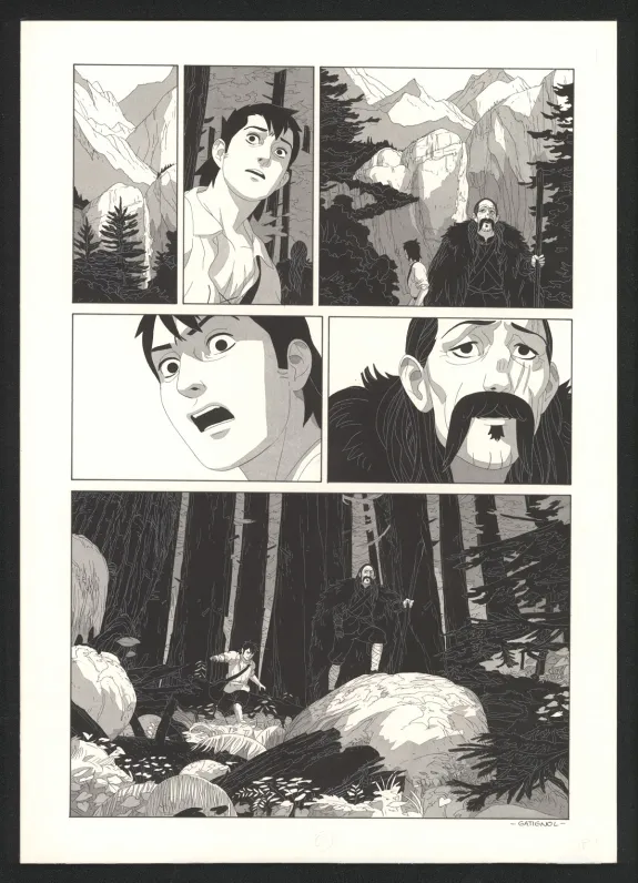 Planche noir et blanc, Les Ogres-Dieux, Le Grand Homme (T.3), Bertrand Gatignol