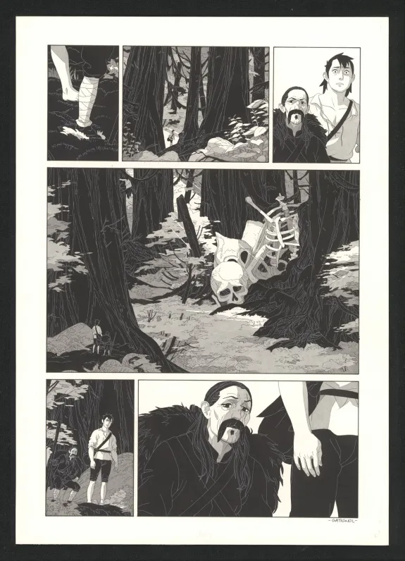 Planche noir et blanc, Les Ogres-Dieux, Le Grand Homme (T.3), Bertrand Gatignol