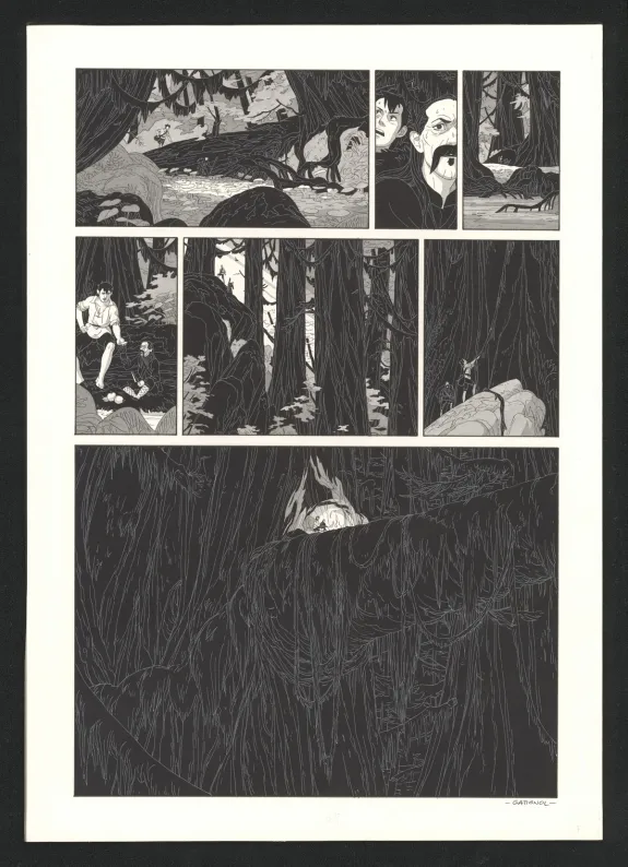 Planche noir et blanc, Les Ogres-Dieux, Le Grand Homme (T.3), Bertrand Gatignol