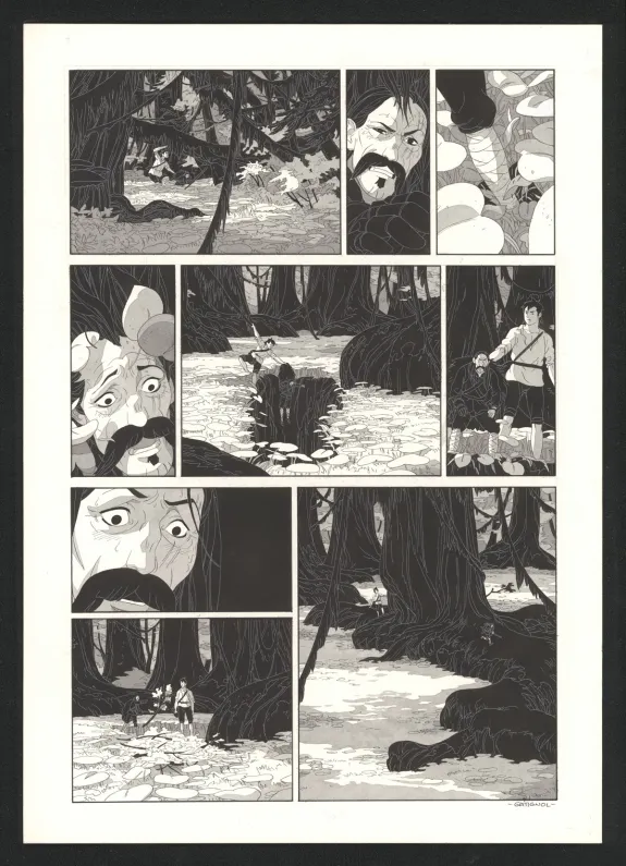 Planche noir et blanc, Les Ogres-Dieux, Le Grand Homme (T.3), Bertrand Gatignol