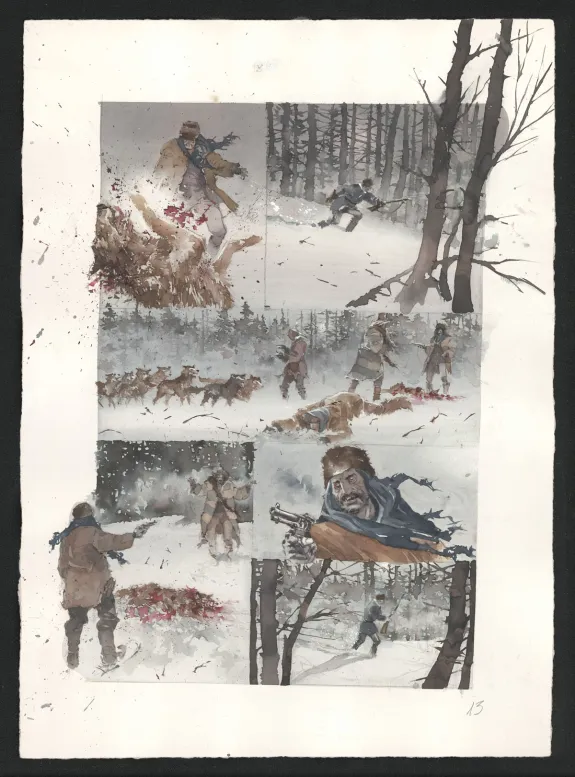 Planche couleur, Le Chemin du couchant, Marqué par le diable (T.2), Sergio Tisselli