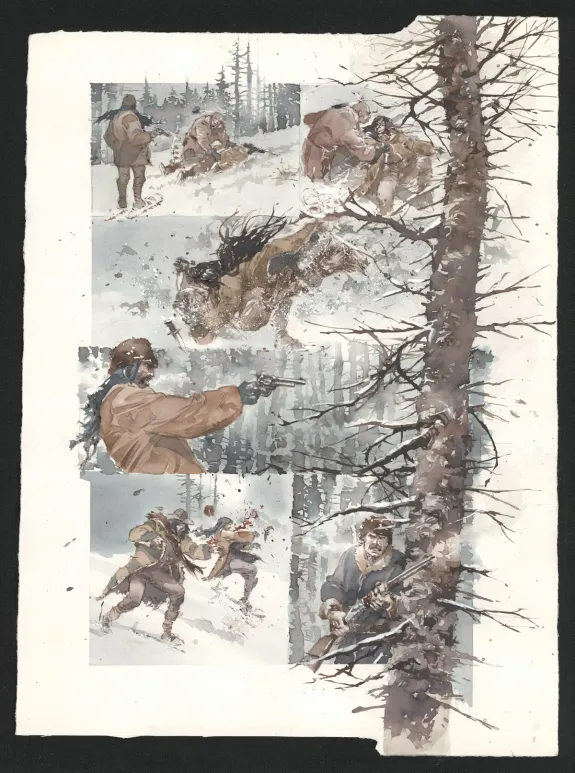 Planche couleur, Le Chemin du couchant, Marqué par le diable (T.2), Sergio Tisselli