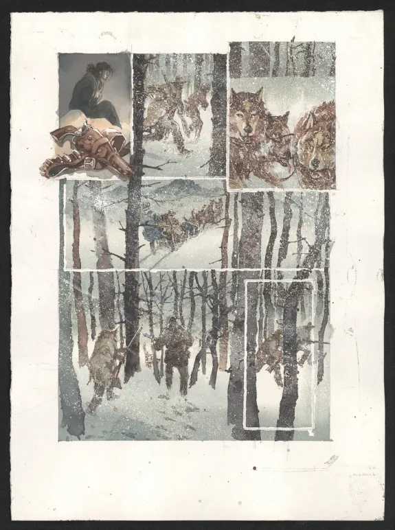 Planche couleur, Le Chemin du couchant, Marqué par le diable (T.2), Sergio Tisselli