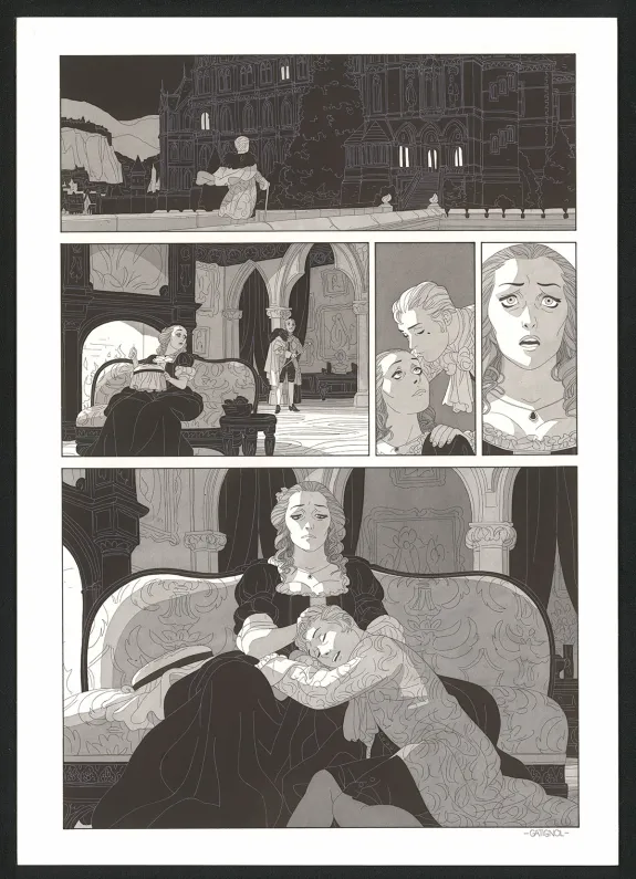 Planche noir et blanc, Les Ogres-Dieux, Demi-Sang (T.2), Bertrand Gatignol