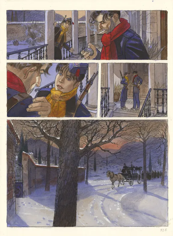 Planche couleur, Mattéo, Cinquième époque (septembre 1936 - janvier 1939) (T.5), Jean-Pierre Gibrat