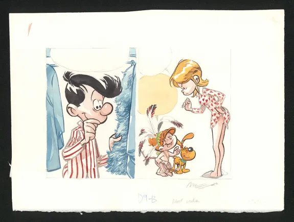 Planche couleur, Boule et Bill, Noël indien (T.2), José Luis Munuera