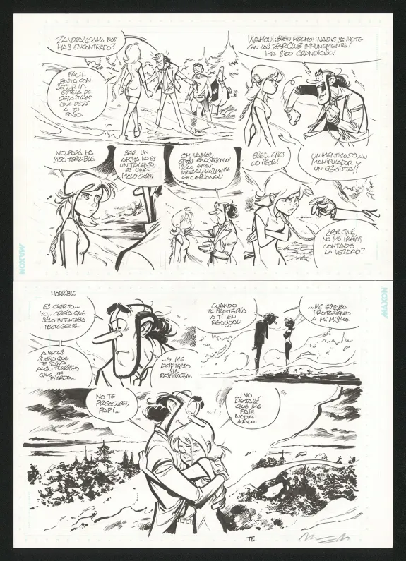 Planche noir et blanc, Zorglub, La fille du Z  (T.1), José Luis Munuera