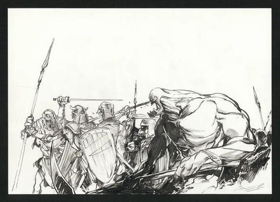 Planche noir et blanc, Sortilèges, José Luis Munuera