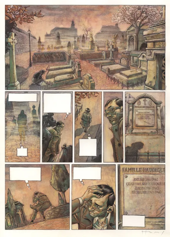 Colored original page, Secrets - L'Angélus, tome 1 (T.1), Josep Homs