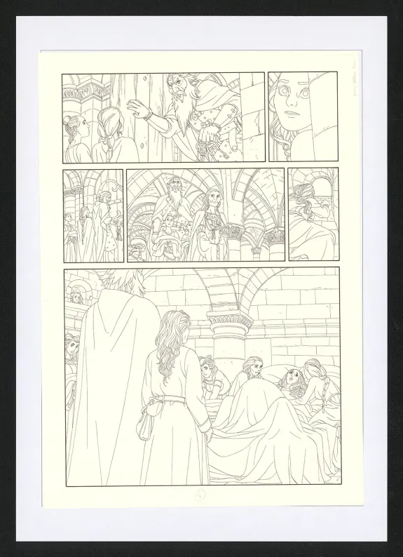 Planche noir et blanc, Les Ogres-Dieux, La Première née (T.4), Bertrand Gatignol