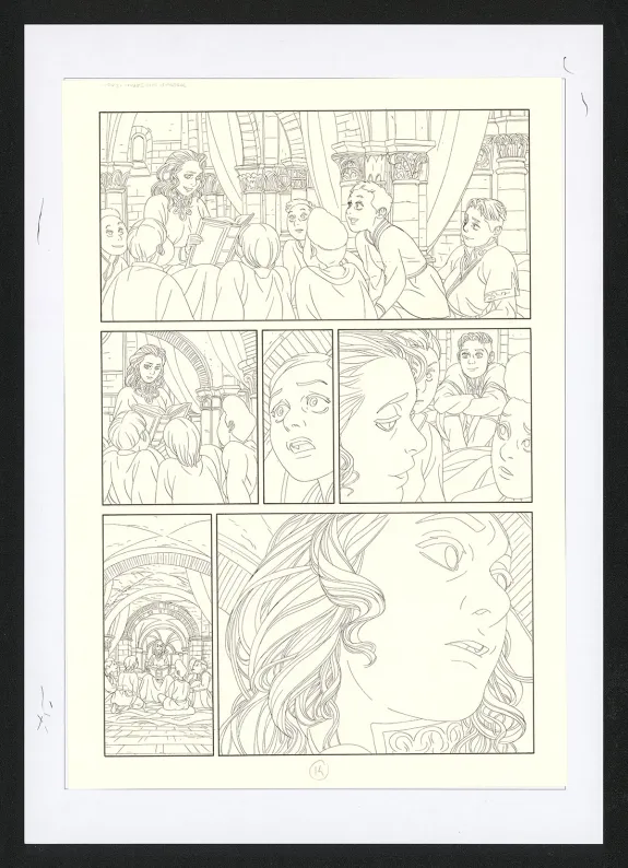 Planche noir et blanc, Les Ogres-Dieux, La Première née (T.4), Bertrand Gatignol