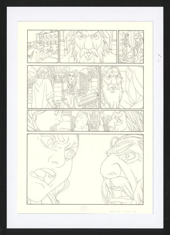 Planche noir et blanc, Les Ogres-Dieux, La Première née (T.4), Bertrand Gatignol