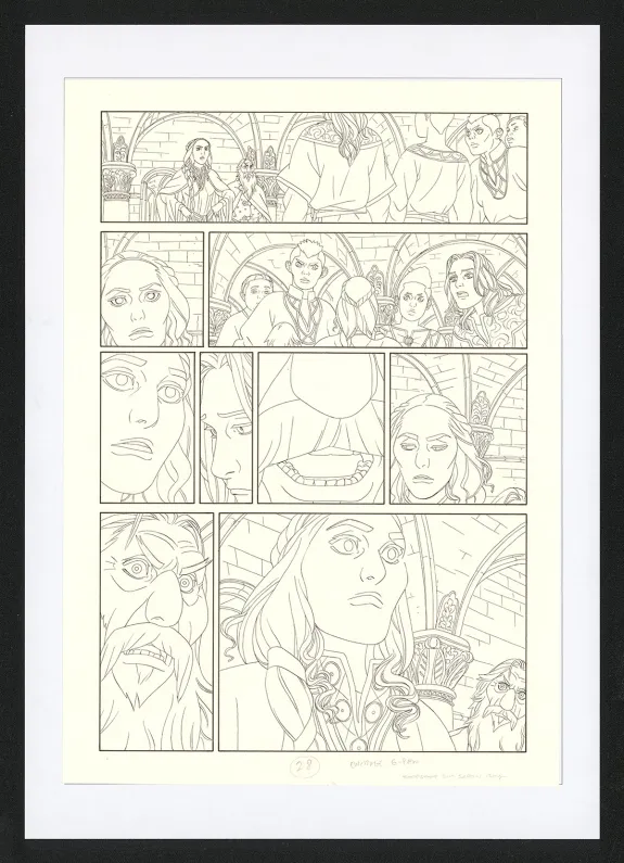 Planche noir et blanc, Les Ogres-Dieux, La Première née (T.4), Bertrand Gatignol