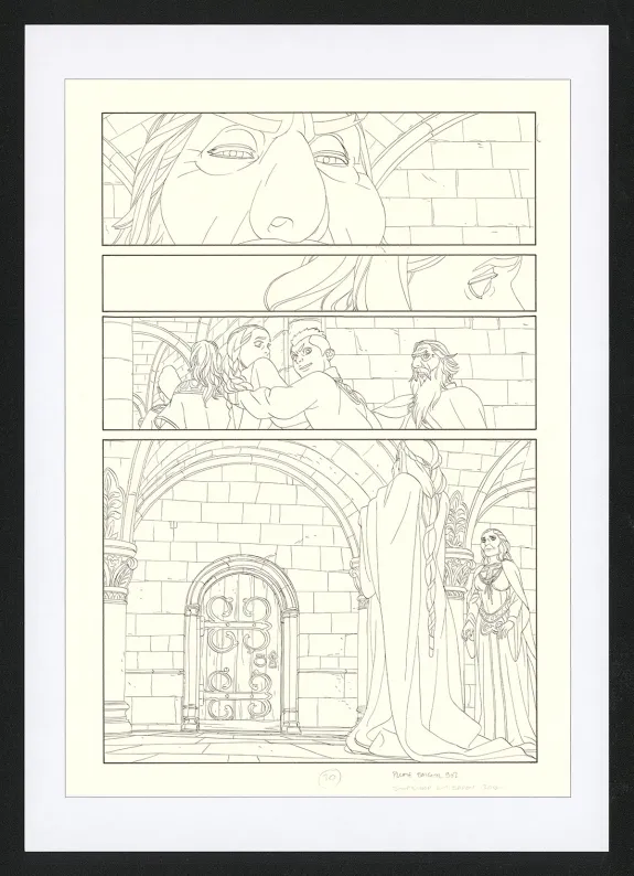 Planche noir et blanc, Les Ogres-Dieux, La Première née (T.4), Bertrand Gatignol